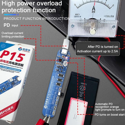 JTX P15 Disassembly-Free Battery Charging Activation Board with PD Charging for iPhone 6-16 Pro Max, JTX P15