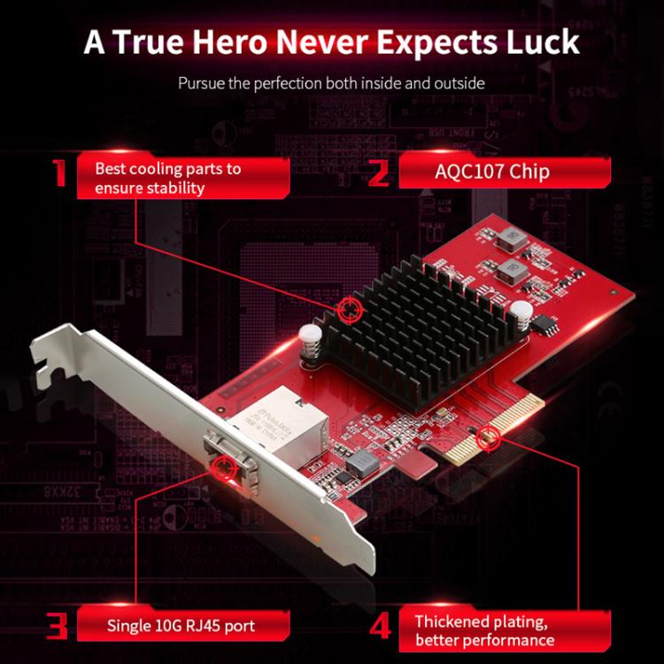 COMFAST CF-P100 10G PCI-E Network Card, CF-P100