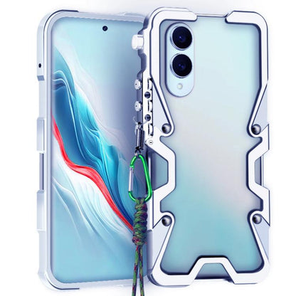 Trigger Design Hollow Metal Frame Phone Case with Lanyard