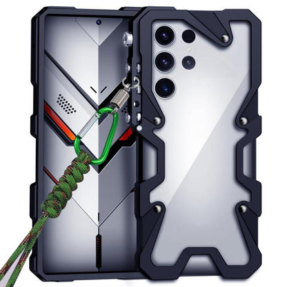 Trigger Design Hollow Metal Frame Phone Case with Lanyard