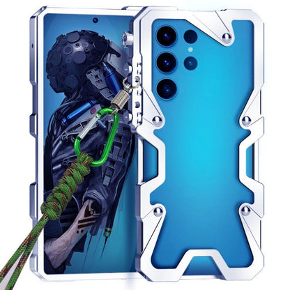 Trigger Design Hollow Metal Frame Phone Case with Lanyard