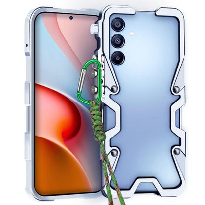 Trigger Design Hollow Metal Frame Phone Case with Lanyard