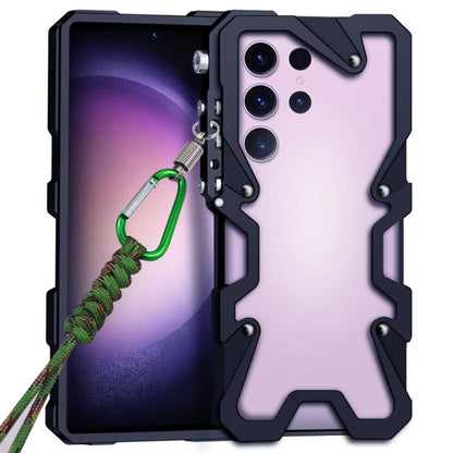 Trigger Design Hollow Metal Frame Phone Case with Lanyard