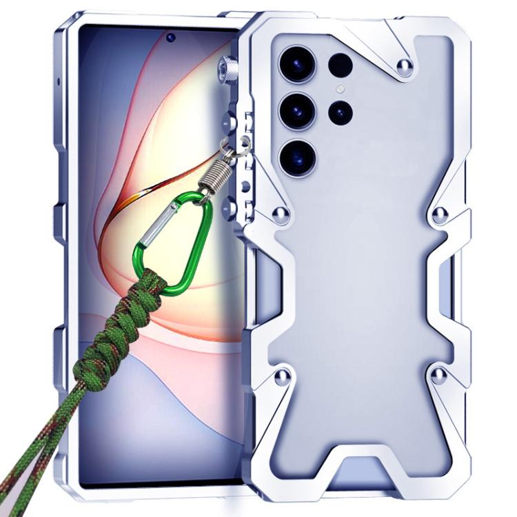 Trigger Design Hollow Metal Frame Phone Case with Lanyard