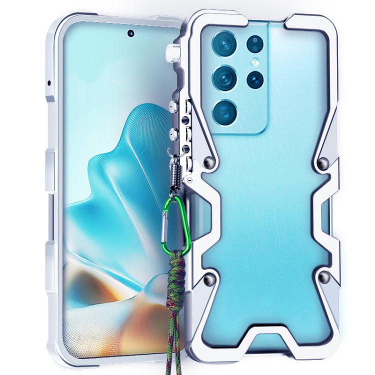 Trigger Design Hollow Metal Frame Phone Case with Lanyard