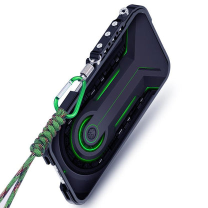 Trigger Design Hollow Metal Frame Phone Case with Lanyard