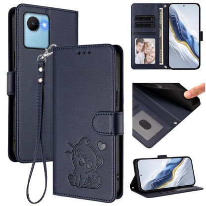 Embossed Heart Cat Leather Phone Case with Hand Strap, For Realme 10 Pro+ 5G, For Realme 10 4G Global, For Realme C30 4G / C30s / Narzo 50i, For Realme GT Neo 3T, For Realme 9 Pro+ 5G / Narzo 50 Pro 5G, For Realme GT Neo 3                              ...