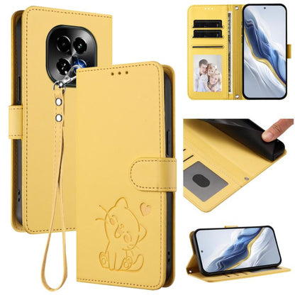 Embossed Heart Cat Leather Phone Case with Hand Strap, For Realme 14 / P3 / 14T 5G Global, For Realme P3 Ultra 5G Global, For Realme P3 Pro 5G Global, For Realme C75 4G Global / 14x 5G India, For Realme 14 Pro+ 5G, For Realme 14 Pro 5G India           ...