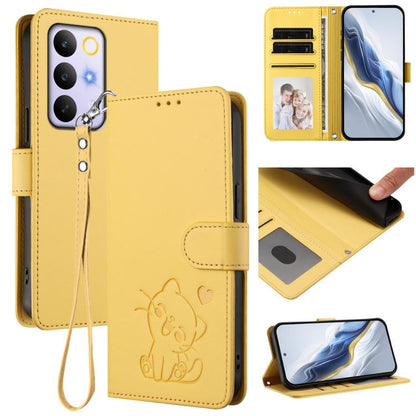 Embossed Heart Cat Leather Phone Case with Hand Strap, For Realme 16T 5G, For Realme C100 5G / C85 4G / 5G / C83 5G, For Realme Note 80 4G Global, For Realme C83 5G India / C85 5G / 15x 5G, For Realme 16 5G, For Realme 16 Pro+ 5G, For Realme 16 Pro 5G ...