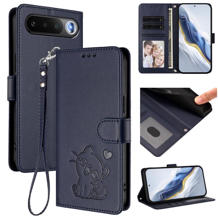 Embossed Heart Cat Leather Phone Case with Hand Strap, For Realme 16T 5G, For Realme C100 5G / C85 4G / 5G / C83 5G, For Realme Note 80 4G Global, For Realme C83 5G India / C85 5G / 15x 5G, For Realme 16 5G, For Realme 16 Pro+ 5G, For Realme 16 Pro 5G ...