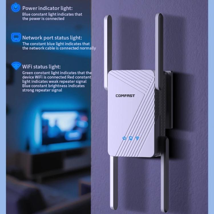 COMFAST CF-WR773BE 3570Mbps WiFi7 Signal Extender Dual Band Gigabit Wireless Repeater