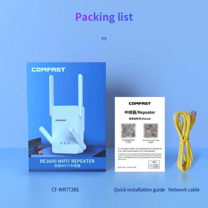 COMFAST CF-WR773BE 3570Mbps WiFi7 Signal Extender Dual Band Gigabit Wireless Repeater