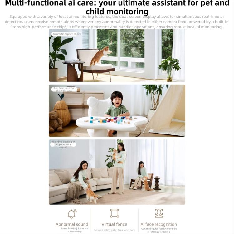 Original Xiaomi Mijia Smart Camera 4 Dual Lens PTZ 360 Degree AI Detection 5MP WiFi 6 Home Security Mi Home APP Camera, Xiaomi Mijia Smart Camera 4 Dual Lens