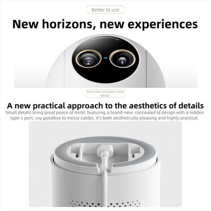 Caméra intelligente Xiaomi Mijia 4 édition Zoom 9X bébé animal de compagnie reconnaissance faciale IA appel gestuel caméra vocale bidirectionnelle pour application Mi Home, caméra intelligente Xiaomi Mijia 4