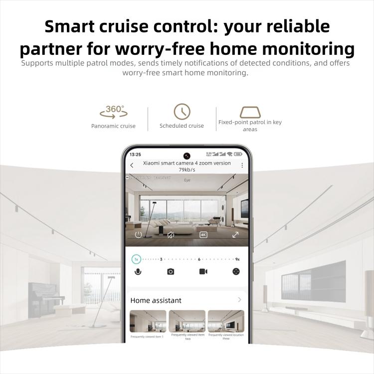 Caméra intelligente Xiaomi Mijia 4 édition Zoom 9X bébé animal de compagnie reconnaissance faciale IA appel gestuel caméra vocale bidirectionnelle pour application Mi Home, caméra intelligente Xiaomi Mijia 4