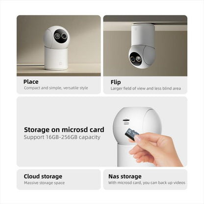 Caméra intelligente Xiaomi Mijia 4 édition Zoom 9X bébé animal de compagnie reconnaissance faciale IA appel gestuel caméra vocale bidirectionnelle pour application Mi Home, caméra intelligente Xiaomi Mijia 4