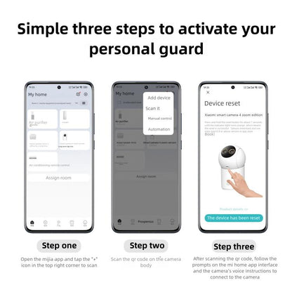 Caméra intelligente Xiaomi Mijia 4 édition Zoom 9X bébé animal de compagnie reconnaissance faciale IA appel gestuel caméra vocale bidirectionnelle pour application Mi Home, caméra intelligente Xiaomi Mijia 4