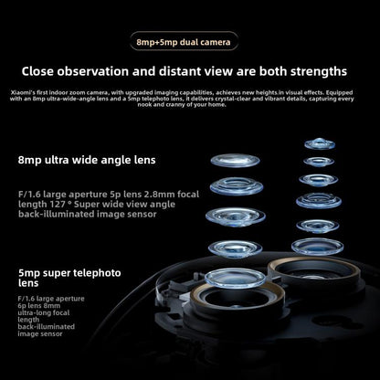 Caméra intelligente Xiaomi Mijia 4 édition Zoom 9X bébé animal de compagnie reconnaissance faciale IA appel gestuel caméra vocale bidirectionnelle pour application Mi Home, caméra intelligente Xiaomi Mijia 4