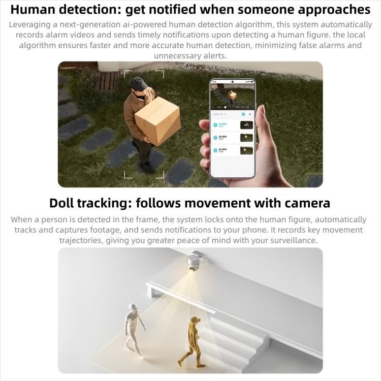 Original Xiaomi Outdoor Camera 4C 3K Full Color Night Vision 5MP IP66 Human Tracking Sound And Light Warning Voice Call Camera, Xiaomi Outdoor Camera 4C 3K