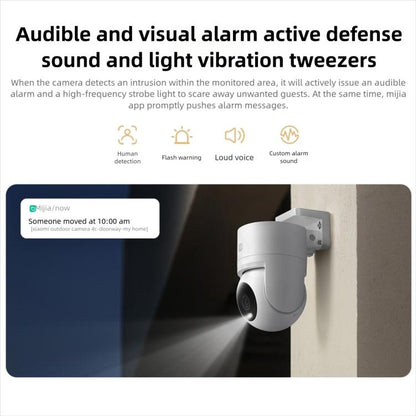 Original Xiaomi Outdoor Camera 4C 3K Full Color Night Vision 5MP IP66 Human Tracking Sound And Light Warning Voice Call Camera, Xiaomi Outdoor Camera 4C 3K