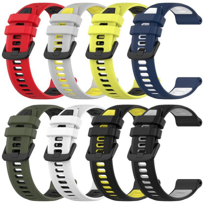 xDfind Two Color Silicone Watch Band, For Garmin Forerunner 965