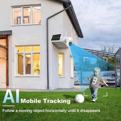 SriHome DH005 4MP 2K Low Power Consumption Wireless Security Camera System with Solar Panel, DH005