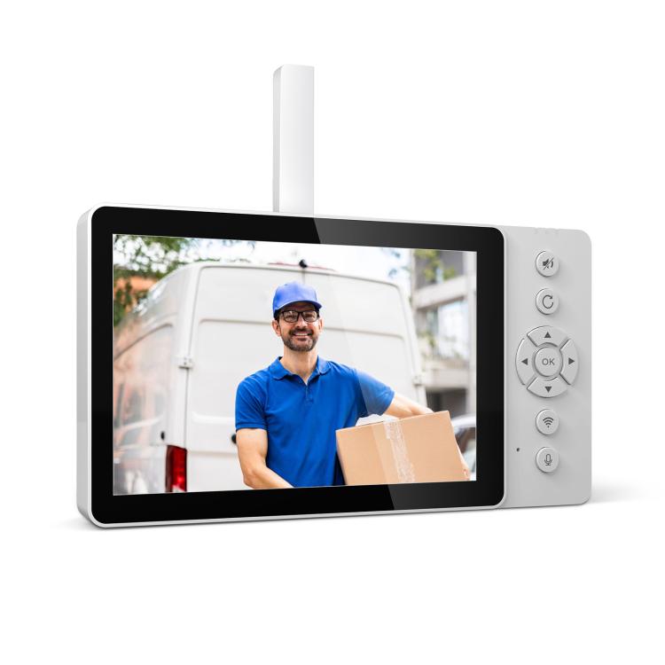 SriHome DH054+DH002 4MP HD Smart WiFi Video PIR Visual Doorbell Set, DH054+DH002