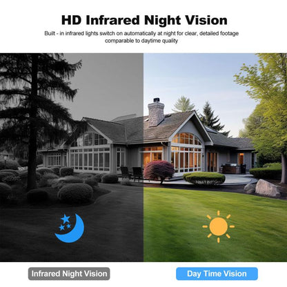 SriHome DH054+DH002 4MP HD Smart WiFi Video PIR Visual Doorbell Set, DH054+DH002
