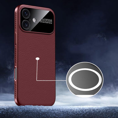Soft Armor MagSafe Cooling Plain Leather Hybrid PC Phone Case, For iPhone 17 Pro Max, For iPhone 17 Pro, For iPhone 17, For iPhone Air