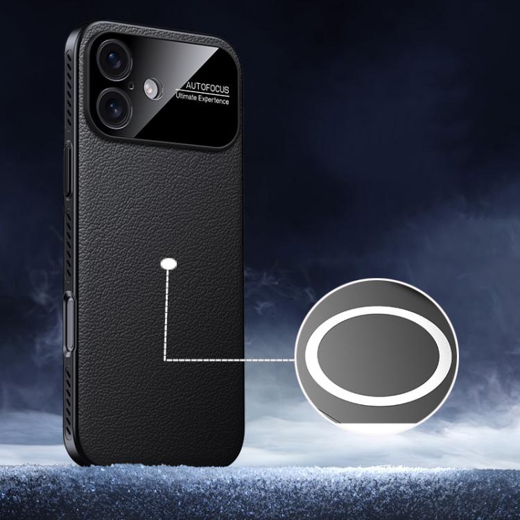 Soft Armor MagSafe Cooling Plain Leather Hybrid PC Phone Case, For iPhone 17 Pro Max, For iPhone 17 Pro, For iPhone 17, For iPhone Air