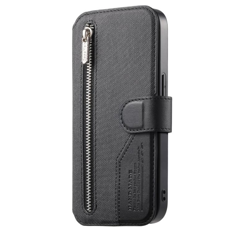 Housse de téléphone en cuir avec portefeuille à fermeture éclair antivol RFID MagSafe en tissu sergé, pour Galaxy A33 5G, pour Galaxy A13 4G, pour Galaxy A13 5G