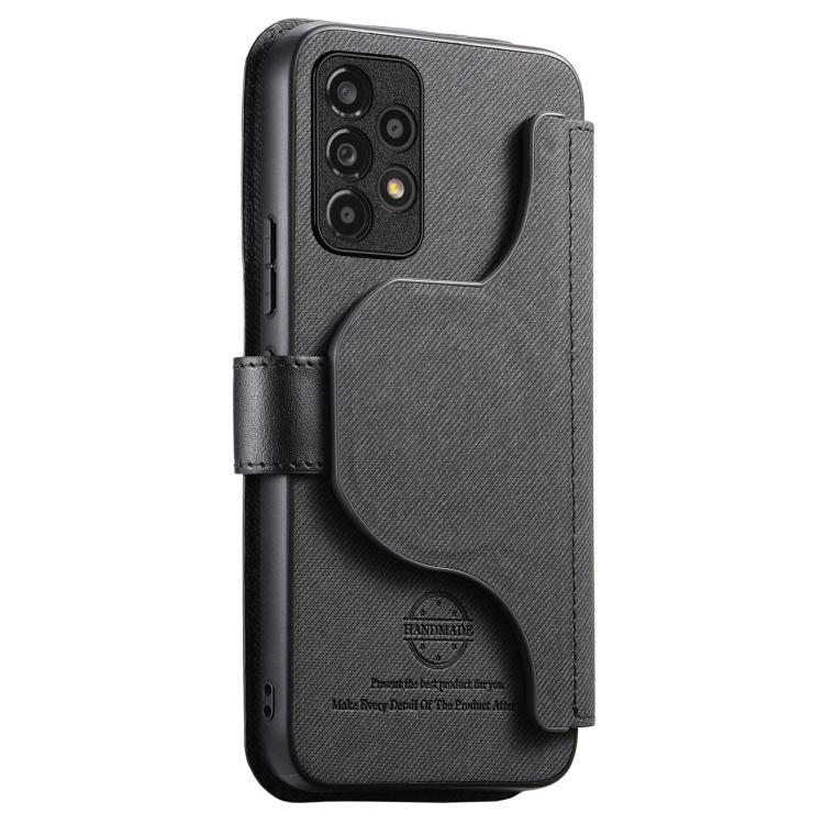 Housse de téléphone en cuir avec portefeuille à fermeture éclair antivol RFID MagSafe en tissu sergé, pour Galaxy A33 5G, pour Galaxy A13 4G, pour Galaxy A13 5G