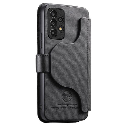 Housse de téléphone en cuir avec portefeuille à fermeture éclair antivol RFID MagSafe en tissu sergé, pour Galaxy A33 5G, pour Galaxy A13 4G, pour Galaxy A13 5G