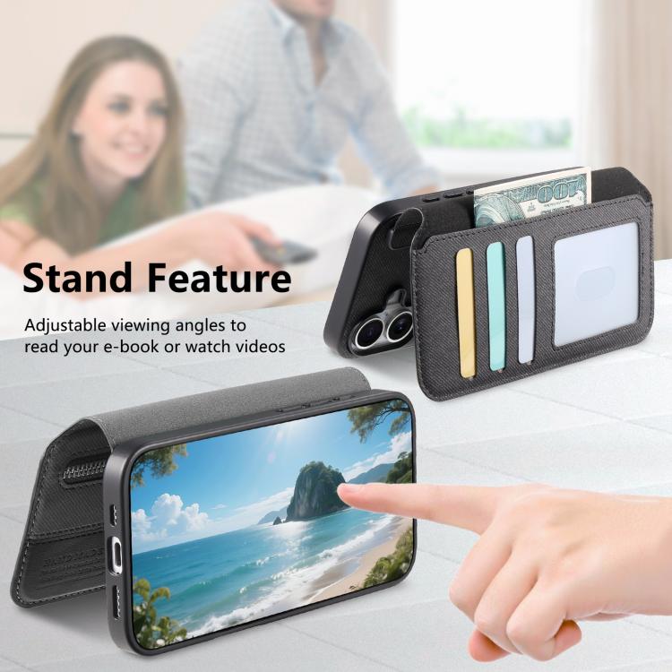 Housse de téléphone en cuir avec portefeuille à fermeture éclair antivol RFID MagSafe en tissu sergé, pour Galaxy A33 5G, pour Galaxy A13 4G, pour Galaxy A13 5G