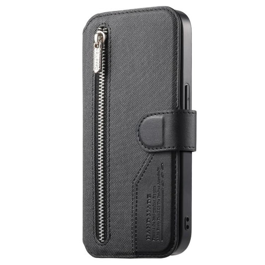 Twill Fabric MagSafe RFID Anti-theft Zipper Wallet Leather Phone Case, For Galaxy A57 5G, For Galaxy A37 5G / A36 5G, For Galaxy A17 4G / 5G, For Galaxy A56 5G, For Galaxy A26 5G, For Galaxy A16 4G / 5G, For Galaxy A06 4G, For Galaxy A15 4G / 5G       ...