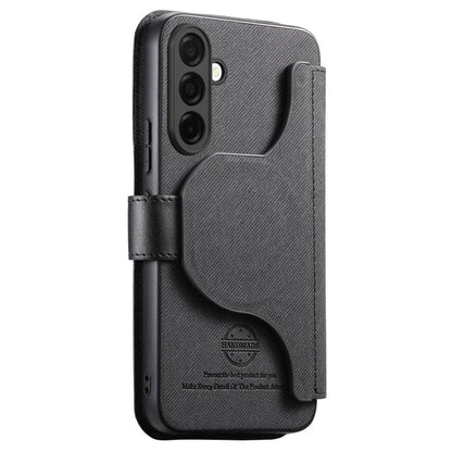 Twill Fabric MagSafe RFID Anti-theft Zipper Wallet Leather Phone Case, For Galaxy A57 5G, For Galaxy A37 5G / A36 5G, For Galaxy A17 4G / 5G, For Galaxy A56 5G, For Galaxy A26 5G, For Galaxy A16 4G / 5G, For Galaxy A06 4G, For Galaxy A15 4G / 5G       ...