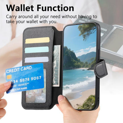 Twill Fabric MagSafe RFID Anti-theft Zipper Wallet Leather Phone Case, For Galaxy A57 5G, For Galaxy A37 5G / A36 5G, For Galaxy A17 4G / 5G, For Galaxy A56 5G, For Galaxy A26 5G, For Galaxy A16 4G / 5G, For Galaxy A06 4G, For Galaxy A15 4G / 5G       ...
