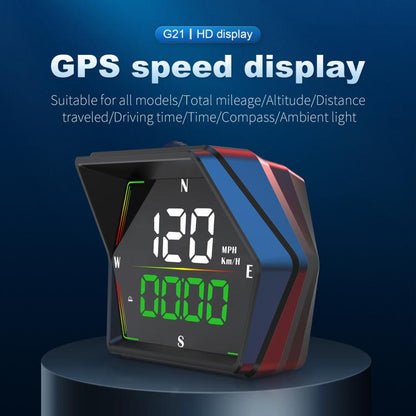 G21 Car HD Display GPS Speedometer Car OBD Meter Display Head-Up Display with Suction Cup Holder