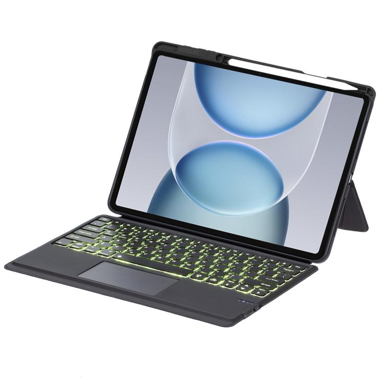 Detachable Backlit Bluetooth Keyboard Leather Case with Touchpad, For Honor MagicPad4 / MagicPad 3 Pro, For Honor Pad V9 / Pad GT