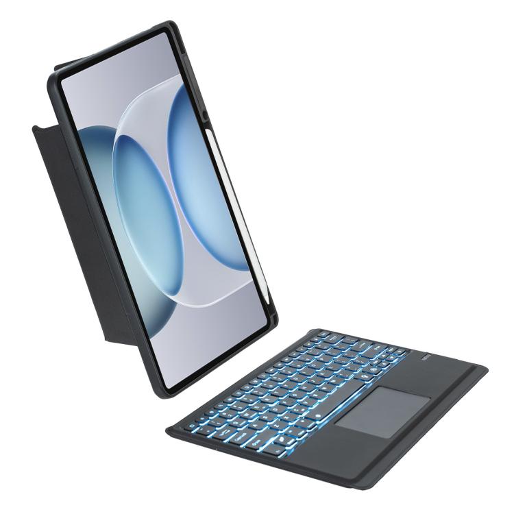 Detachable Backlit Bluetooth Keyboard Leather Case with Touchpad, For Honor MagicPad4 / MagicPad 3 Pro, For Honor Pad V9 / Pad GT