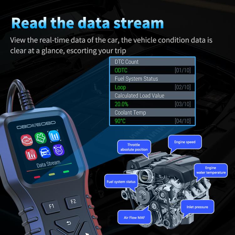 K1 Car OBDII Diagnostic Tool Smart Engine Fault Detector