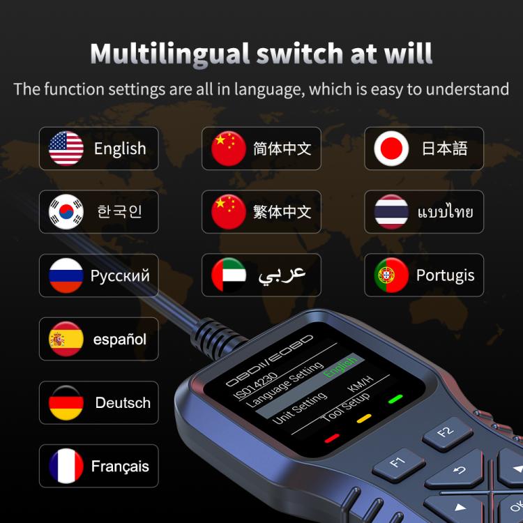 K1 Car OBDII Diagnostic Tool Smart Engine Fault Detector