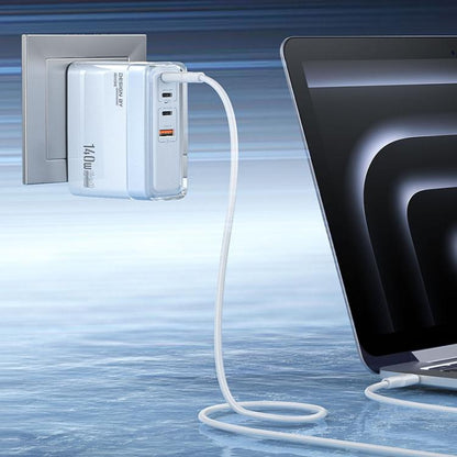 WK WP-U20 lceyon 140W GaN Multi-function Charger, EU Plug, UK Plug