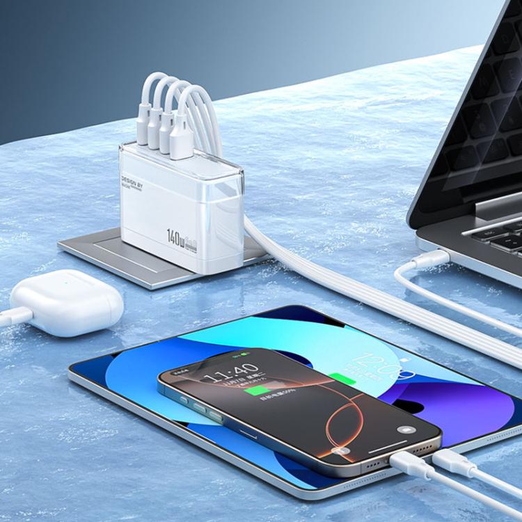 WK WP-U20 lceyon 140W GaN Multi-function Charger, EU Plug, UK Plug