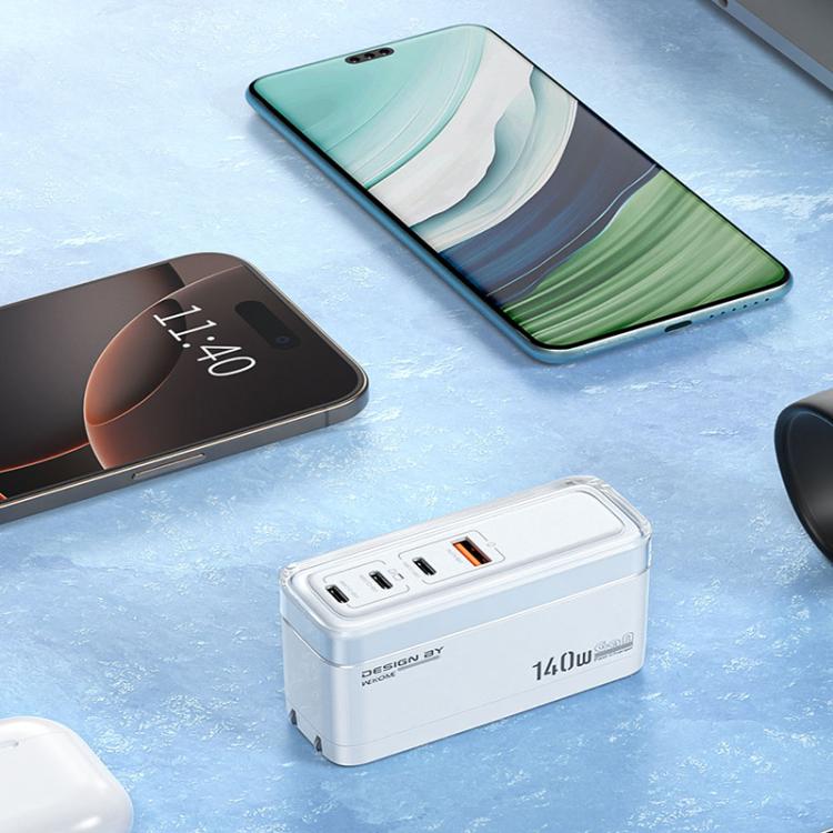 WK WP-U20 lceyon 140W GaN Multi-function Charger, EU Plug, UK Plug