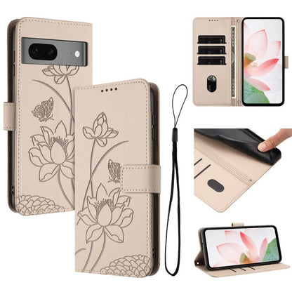Lotus Embossed Leather Phone Case with Lanyard, For Google Pixel 11 Pro XL, For Google Pixel 11 / 11 Pro, For Google Pixel 10a, For Google Pixel 10 Pro XL / 9 Pro XL, For Google Pixel 10 / 10 Pro / 9 / 9 Pro, For Google Pixel 9a, For Google Pixel 8a   ...