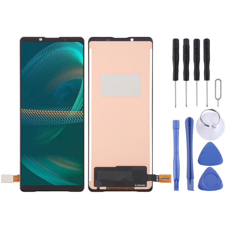 TFT-LCD-Bildschirm mit Digitizer (komplett), für Sony Xperia 5 IV, für Sony Xperia 10 IV, für Sony Xperia 5 III, für Sony Xperia 10 III, für Sony Xperia 5 II, für Sony Xperia 10 II