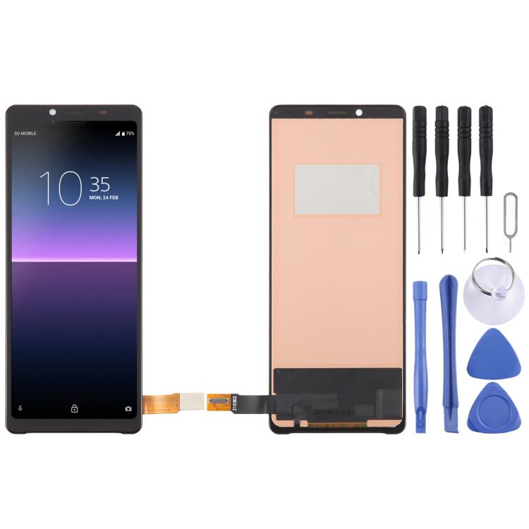 TFT-LCD-Bildschirm mit Digitizer (komplett), für Sony Xperia 5 IV, für Sony Xperia 10 IV, für Sony Xperia 5 III, für Sony Xperia 10 III, für Sony Xperia 5 II, für Sony Xperia 10 II