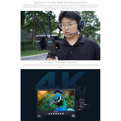FEELWORLD WT1S 4K Wireless Video Transmission System SDI + Dual HDMI-compatible Full Duplex Intercom Live Streaming, WT1S