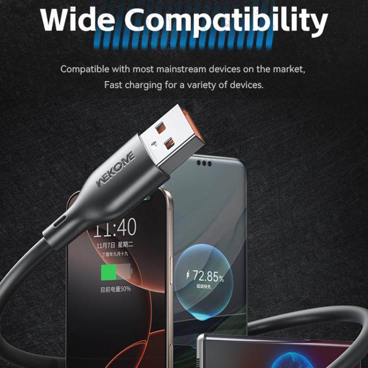 WK WDC-116a 66W USB to Type-C Fast Charging Data Cable, Length: 1m